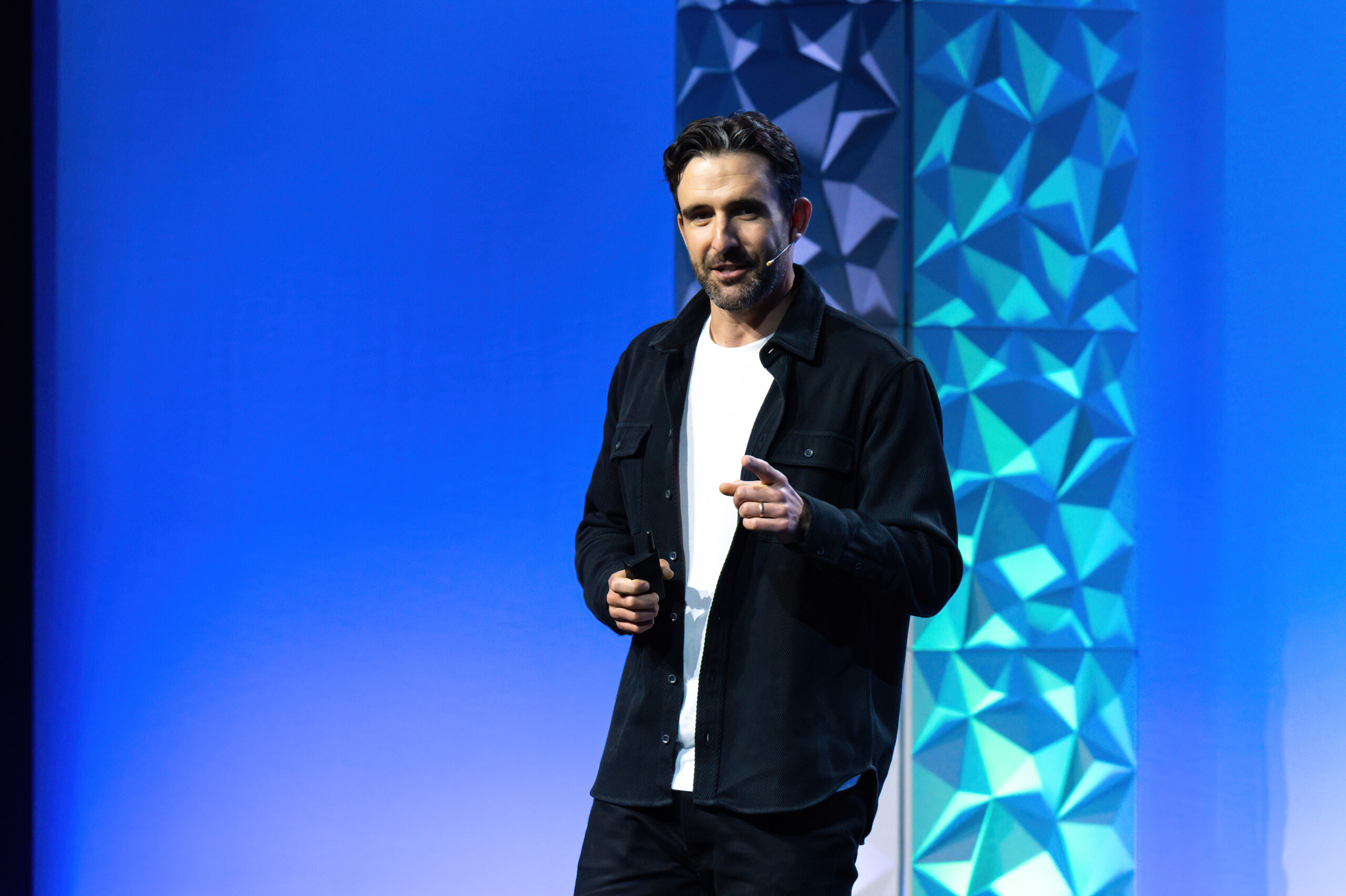 Michael Easter at Siegfried's 30th MY Journey® event live in Las Vegas, September 2025.