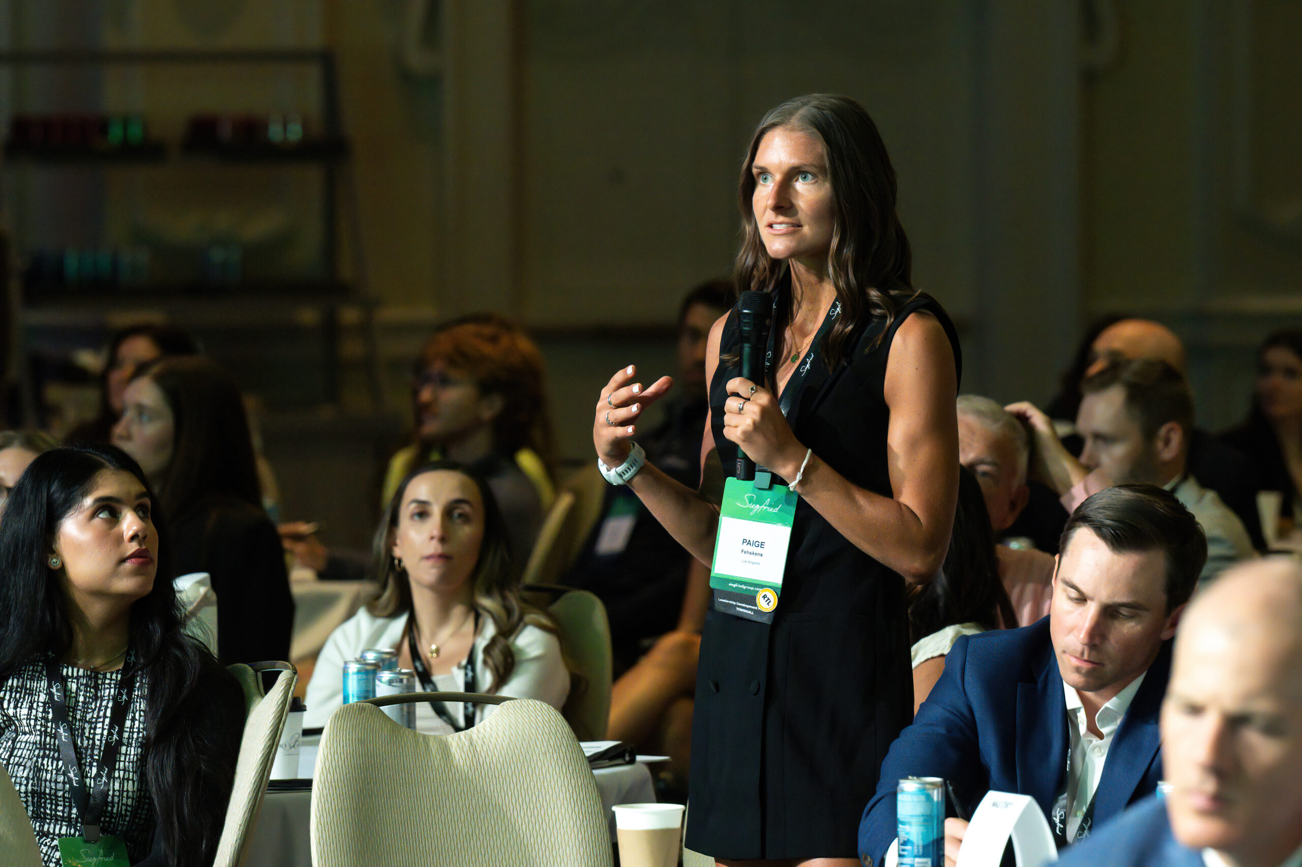 Paige Fehskens at Siegfried's 30th live MY Journey® event in Las Vegas, September 2025.